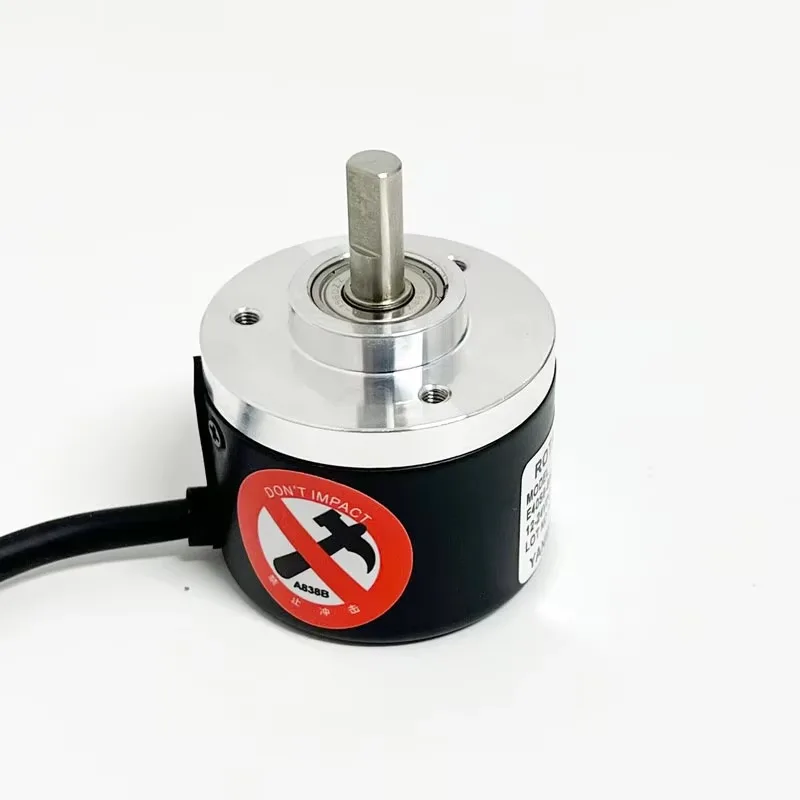 Solid Shaft Rotary Encoder Incremental Rotary Encoder AB 2 Phase 6mm Shaft