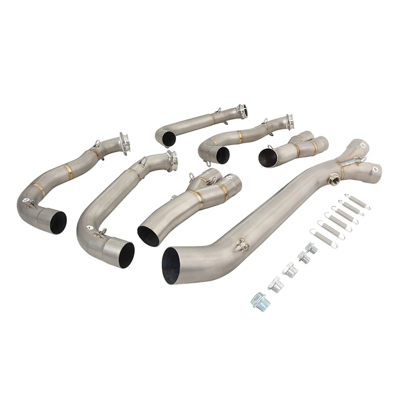 車の排気システム,BMW S1000rr 2010-2018およびs1000r 2015-2018, 60mm用のフロントヘッダーパイプ,排気管