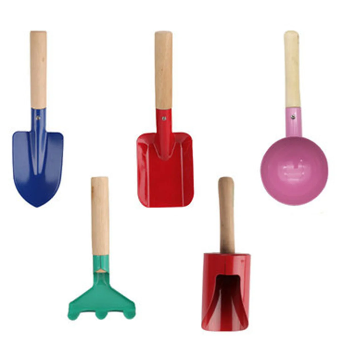 Planting Tool Funny Kid Garden Tools Kit Gardening with Wood Handle Home for Transplanting Child