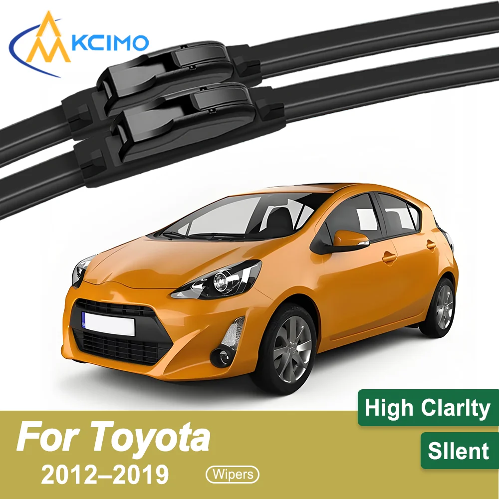 

Crystal Clear Driving 2PCS Windshield Wiper Blades for Toyota Prius C NHP10 2012–2019 All-Weather Reliability Durable & Safe