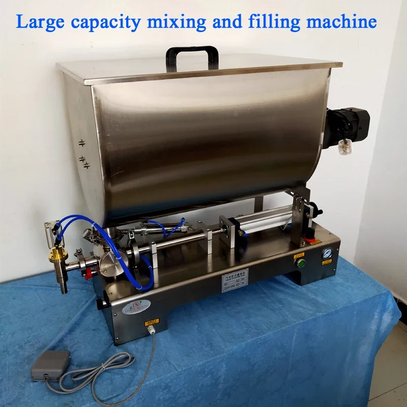 Semi Automatic Stainless Steel Single Nozzle Chili Sauce Laundry Detergent Paste Filling Machine Range
