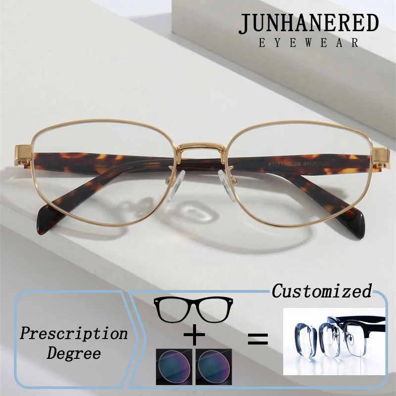 

Unique Design Men Special Shape Leopard Legs Frame Hyperopia Photochromic Prescription Glasses Anti Blue Light Myopia Eyewear