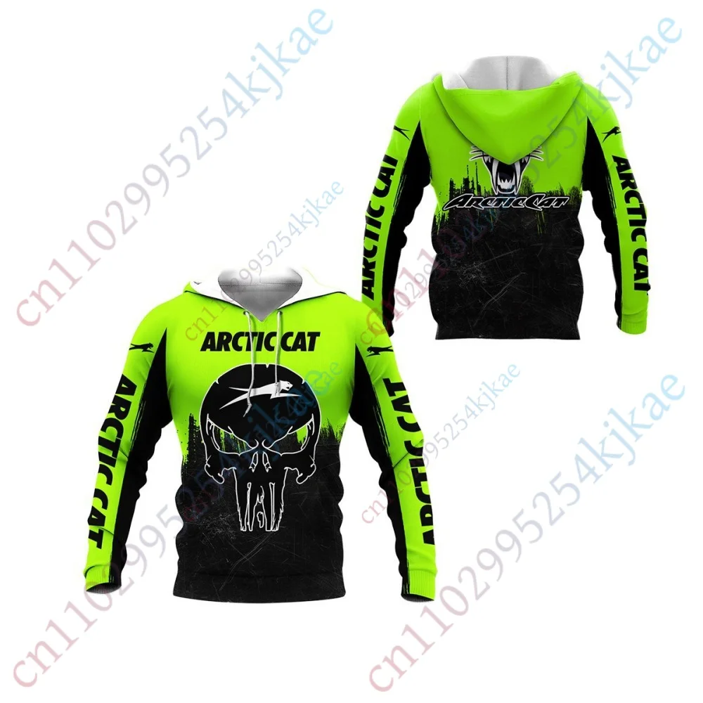 

Толстовки с капюшоном Arctic Cat, одежда, повседневная толстовка с капюшоном на молнии, топ, толстовки для мужчин и женщин, пуловер в стиле аниме, толстовка большого размера, уличная одежда