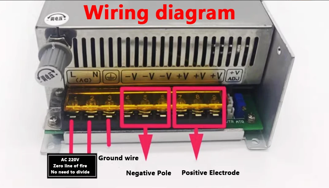 Imagem -05 - Dual Digital Display Tensão e Corrente Ajustável dc Switching Power Supply Hjs-10000-160 0160v6.5a1000w