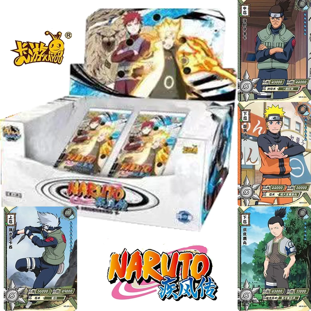 

Kayou Genuine NARUTO Collection Cards for Children Hokage Ninja Reverse Texture Classic Character Cards Toys Anniversary Gifts