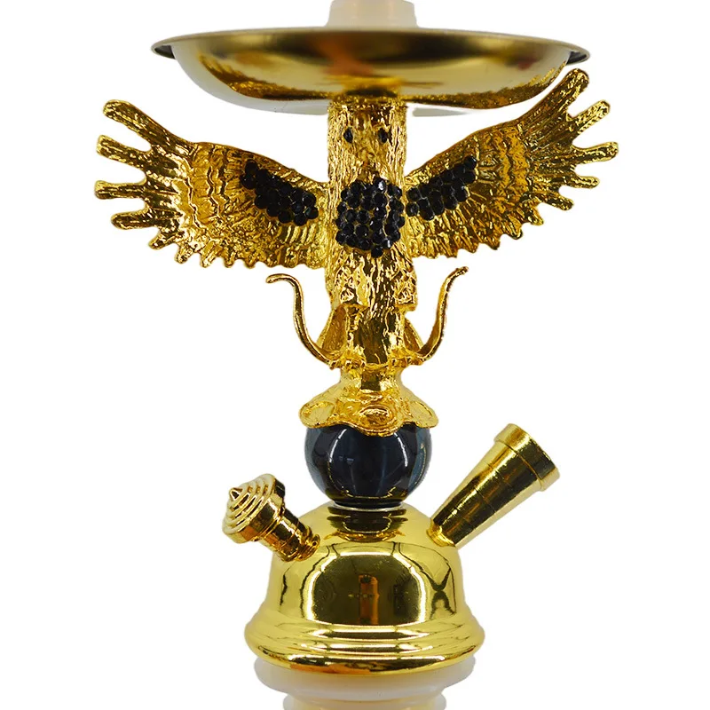 Arab Glass Eagle Shisha Hookah Set With Hookah Hose Ceramic Bowl Cachimba Nargile Sheesha Narguile Chicha Hookah Water Pipe