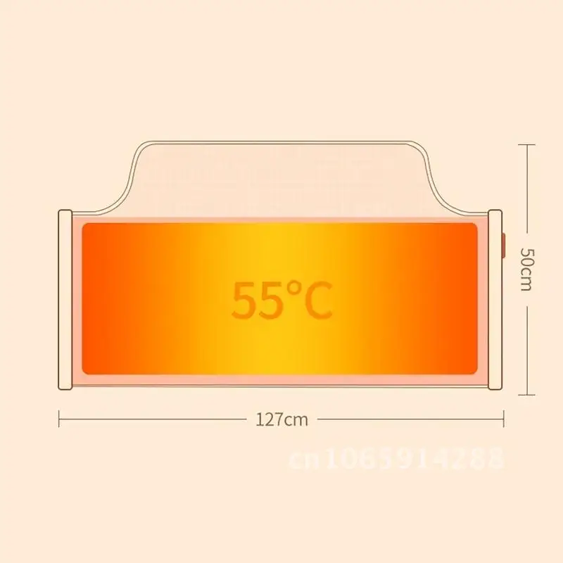Warm Electric Feet Heater Winter Cushion Portable Adjustable Thermostat Foot Home Office Heated Feet Leg Folding Warmer For