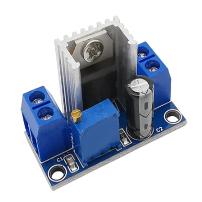 Ajustável Step Down Power Supply Module, regulador de tensão linear, DC-DC Converter, Buck Module, LM317