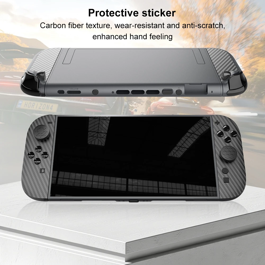 Protective Accessories Set for Nintendo for Switch 2 Console Accessoris Set Silicone Thumb Cap Grips Left Right Handle Stickers