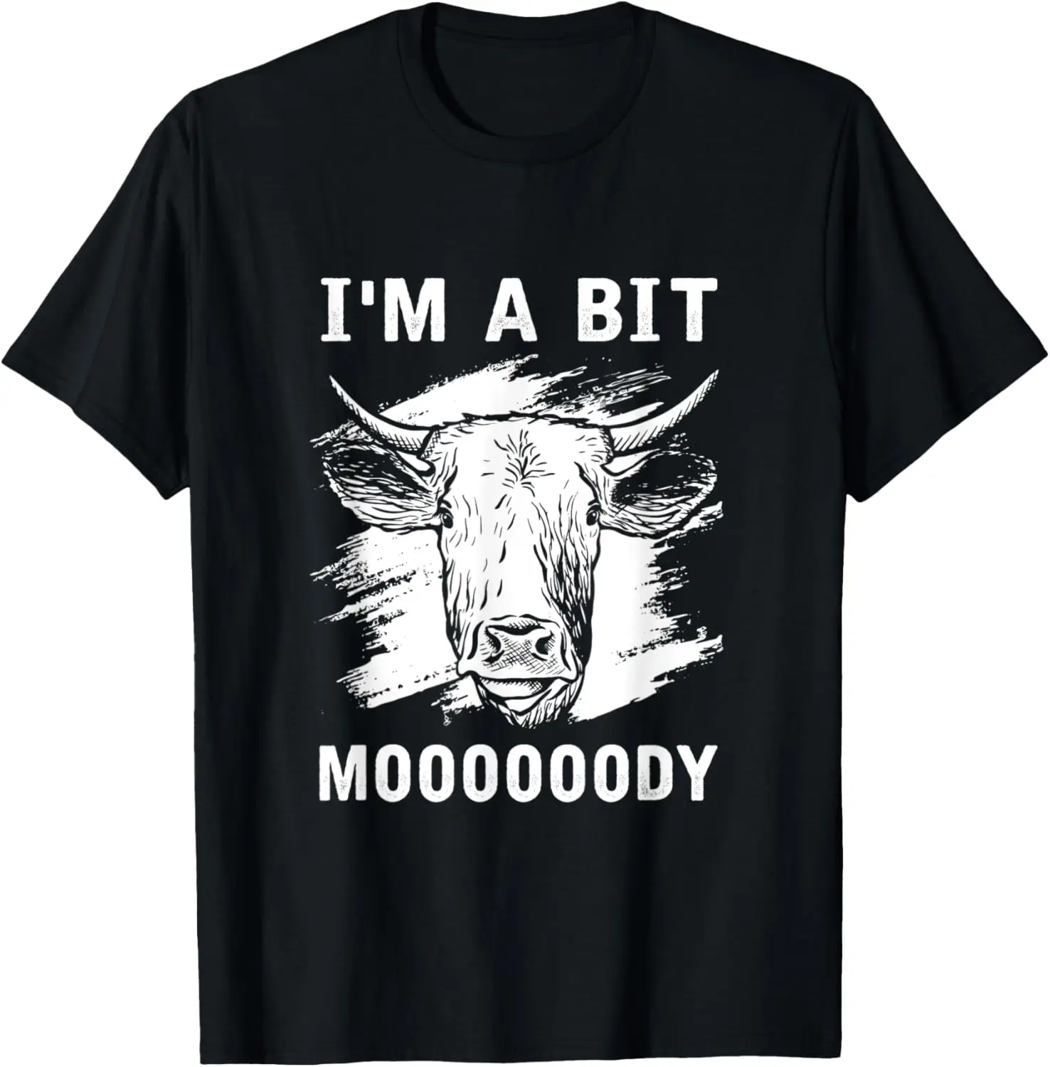 T-shirt divertente mucca, scusa, sono un bit Moody