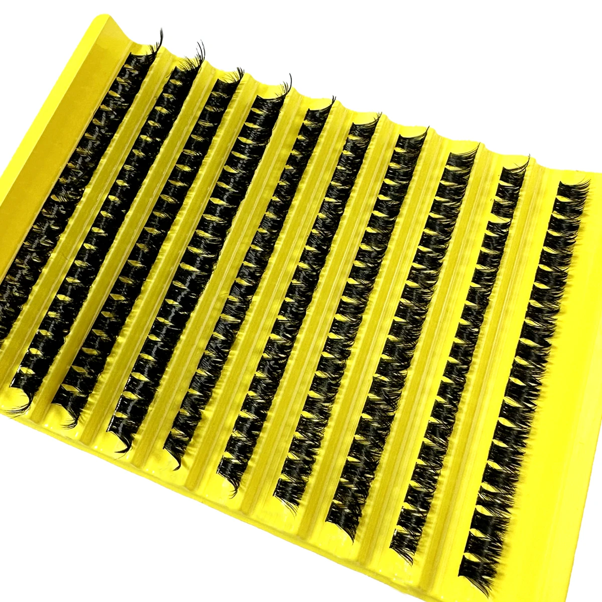 200 Cluster Lashes DIY Eyelash Extension D Curl Long Individual Lashes 8-16MM Mixed Tray Faux Mink Lash Clusters Extensions