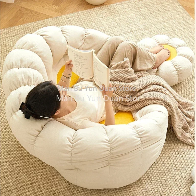 Single Bedroom Sofa Living Room Floor Bedroom Lounger Bean Bag Sofa Reading Comfortable Bean Bag Sofa Puffs Zitzak Furniture