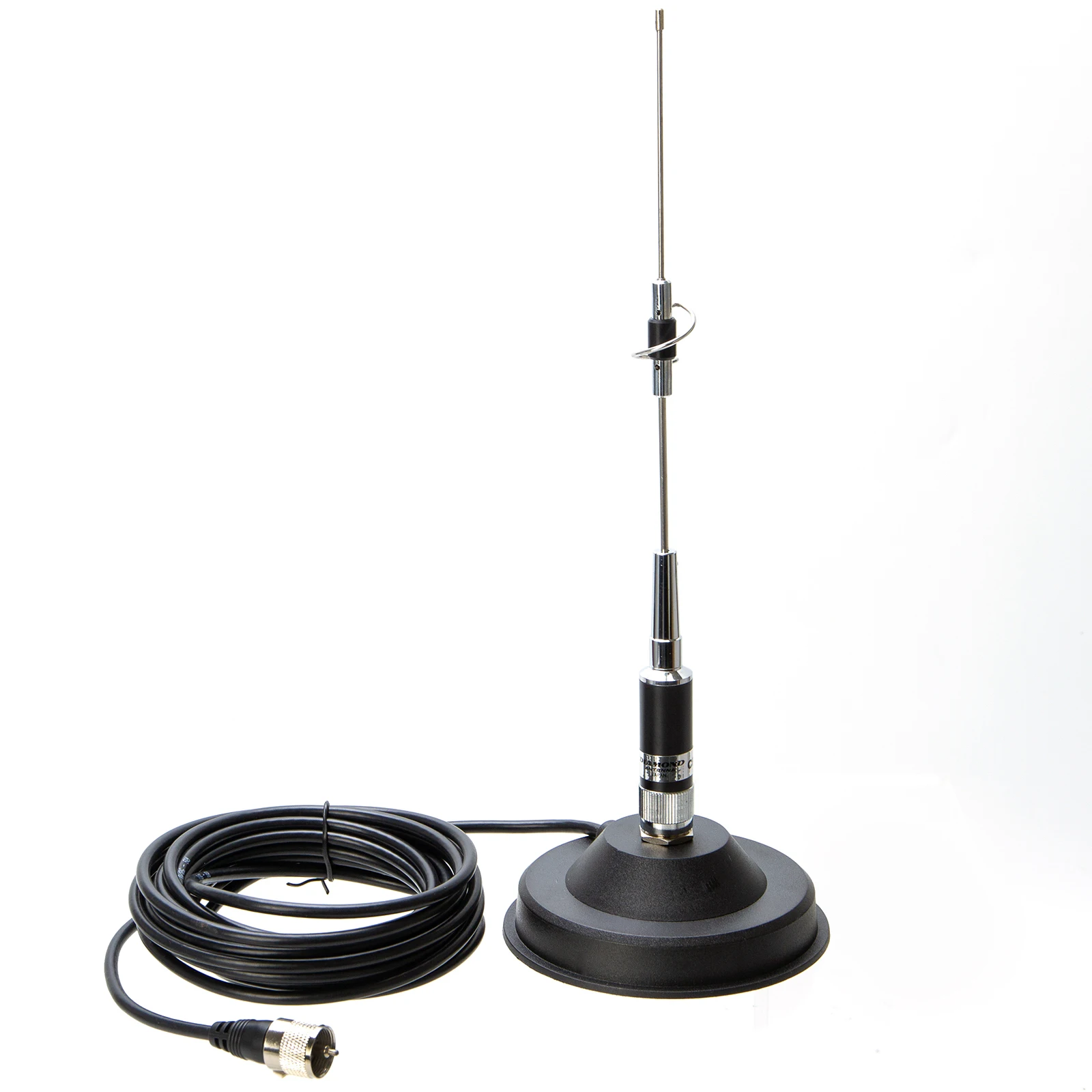 Samochodowa szerokopasmowa antena koncentryczna z dużą magnetyczną podstawą montażową 144/430 MHZPL259 5M UHF męski, 12CM