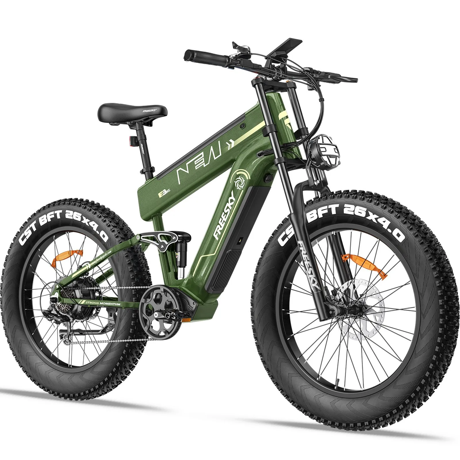 40MPH+ 4000W Electric Bike Dual Battery 160 miles Long Range 48V 41Ah for Adults image 1