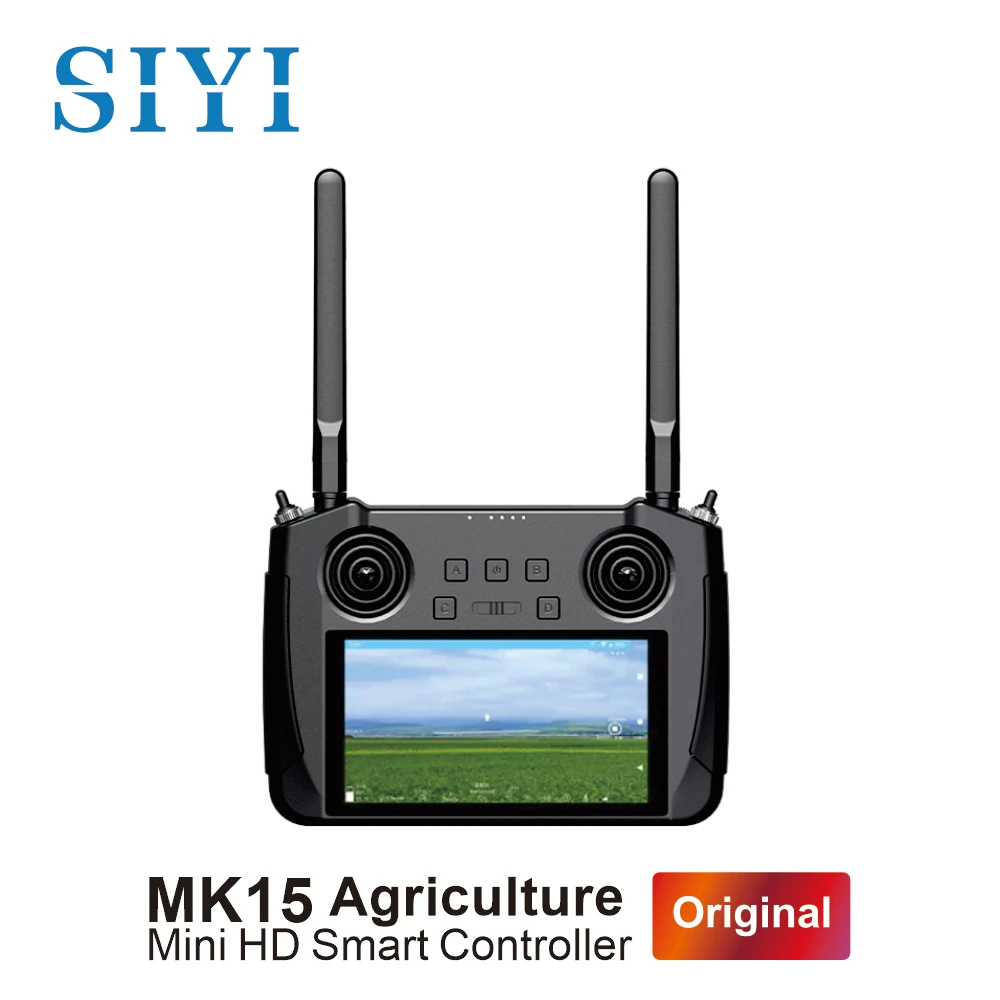 

SIYI MK15 Mini HD Handheld Agriculture Smart Controller with 5.5 Inch LCD Touchscreen 1080p 60fps FPV 180ms Latency 3.5KM CE FCC