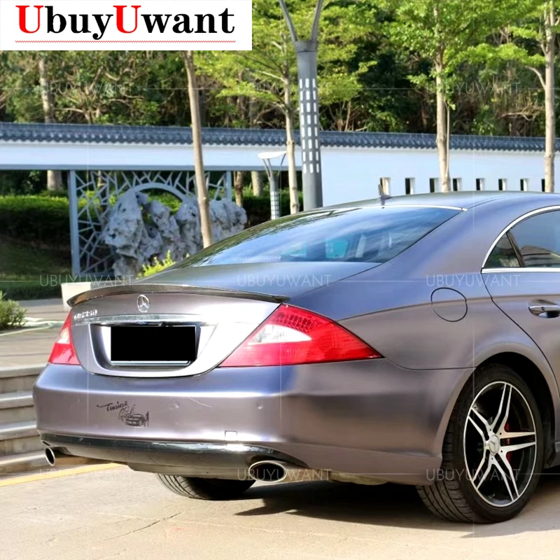 For CLS Class W219 CLS280 CLS320 CLS350 CLS500 CLS55 CLS63 2007-2011 High Quality ABS Rear Spoiler Wing Trunk Lip Car Styling