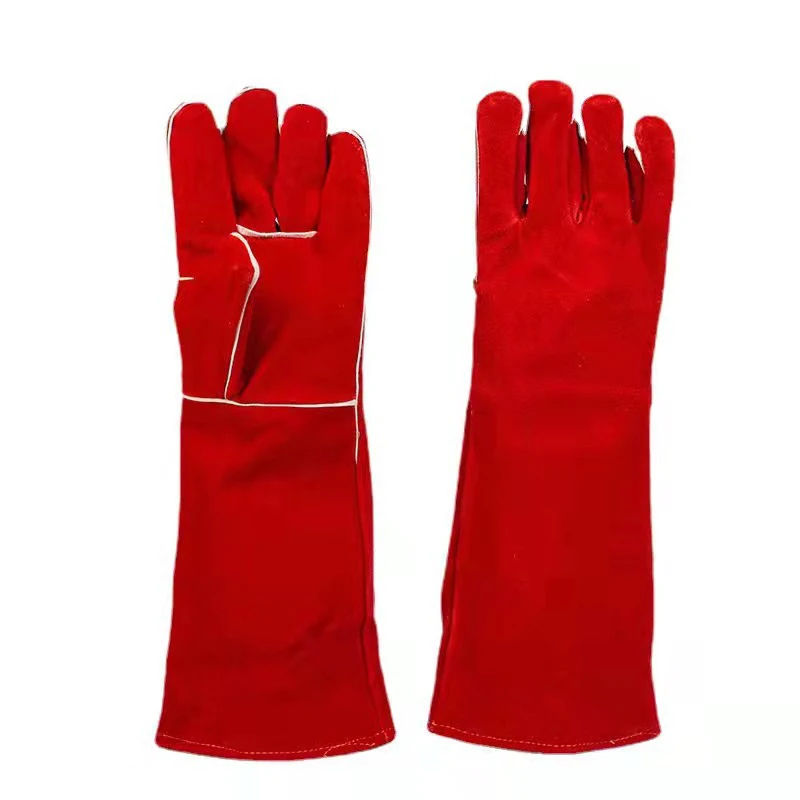 

Leather Forge Welding Gloves, 45cm/ 40cm, Heat/Fire Resistant, Wood Burners Welding Mitts for BBQ,Oven,Grill,Fireplace