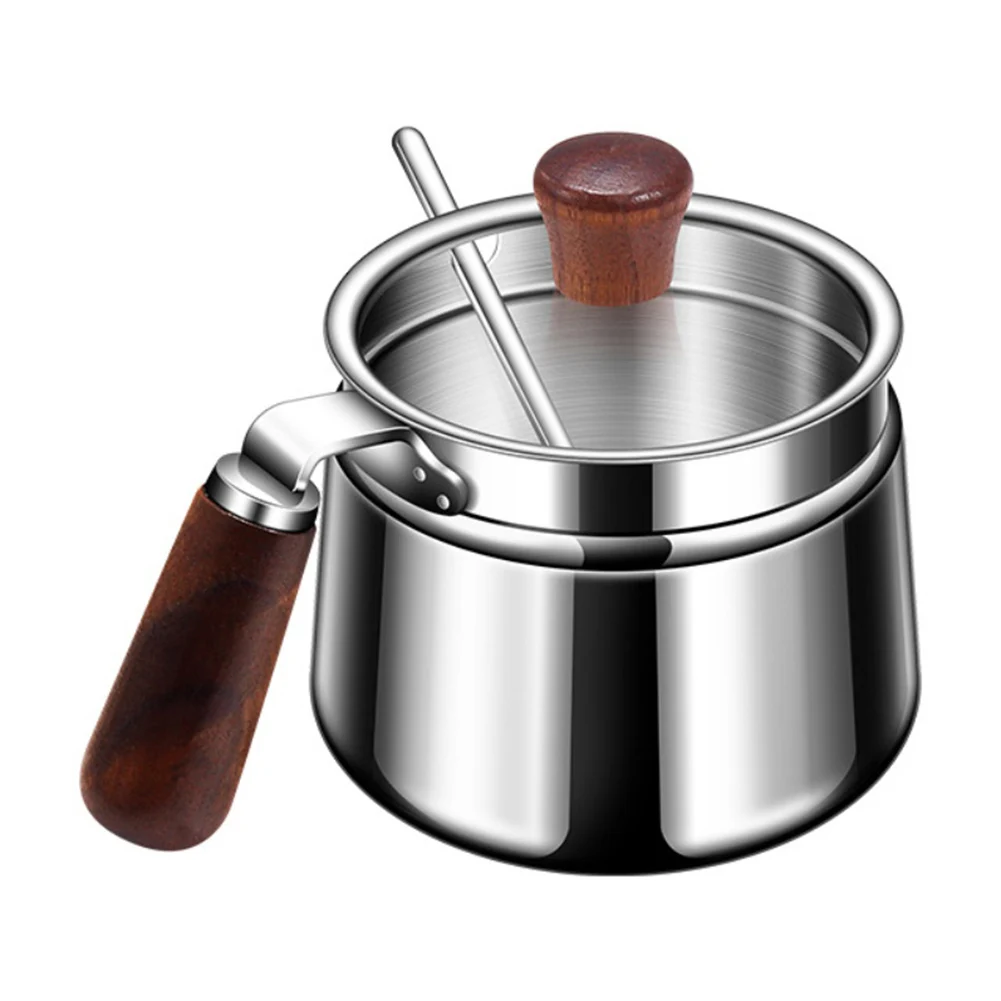 Frasco de tempero de aço inoxidável 316 com tampa para cozinha recipiente de sal e especiarias de grande capacidade com acabamento em madeira de nogueira