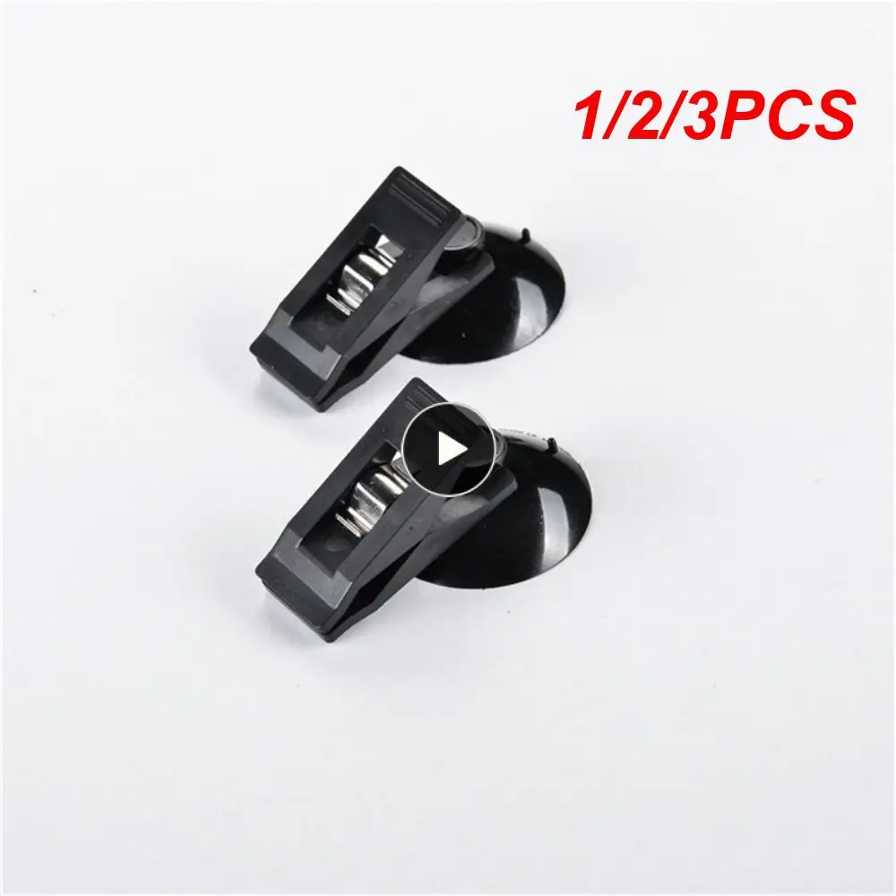 1/2/3PCS Car Windshield Clips Parking Card Stamp Paper Ticket Holder Organizer Clip with Suction Sucker