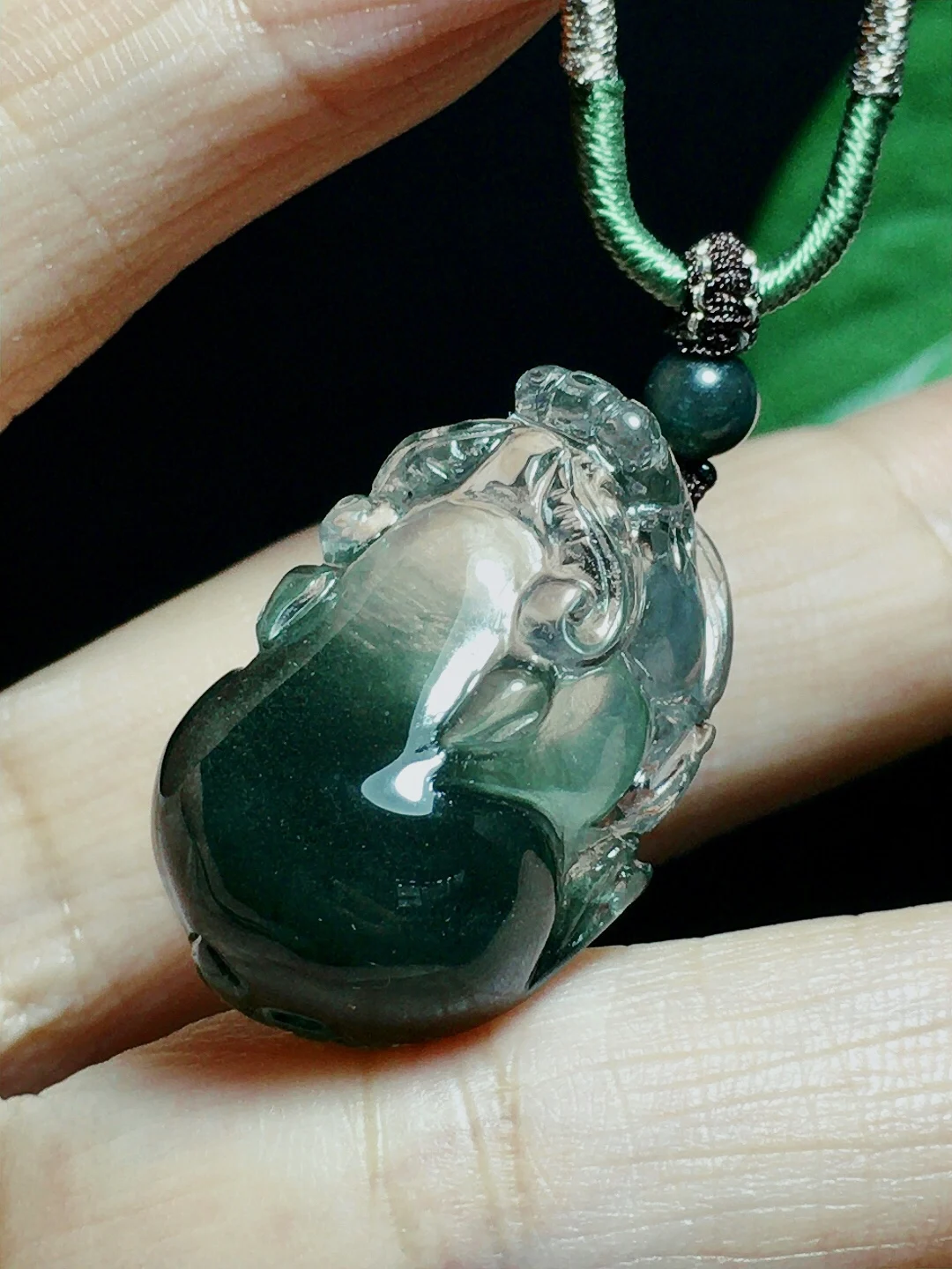 

Natural Green Phantom Quartz Pendant Jewelry the Buddha Women Man 26.16.12mm Heart Necklace Phantom Rare Garden AAAAAA