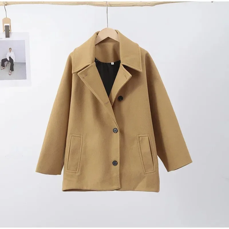 Autumn Winter Retro Loose Faux Fur Coats Women Casual Full Sleeve Stand Collar Warm Fashion Cardigan Coat Female Outerwear 2025