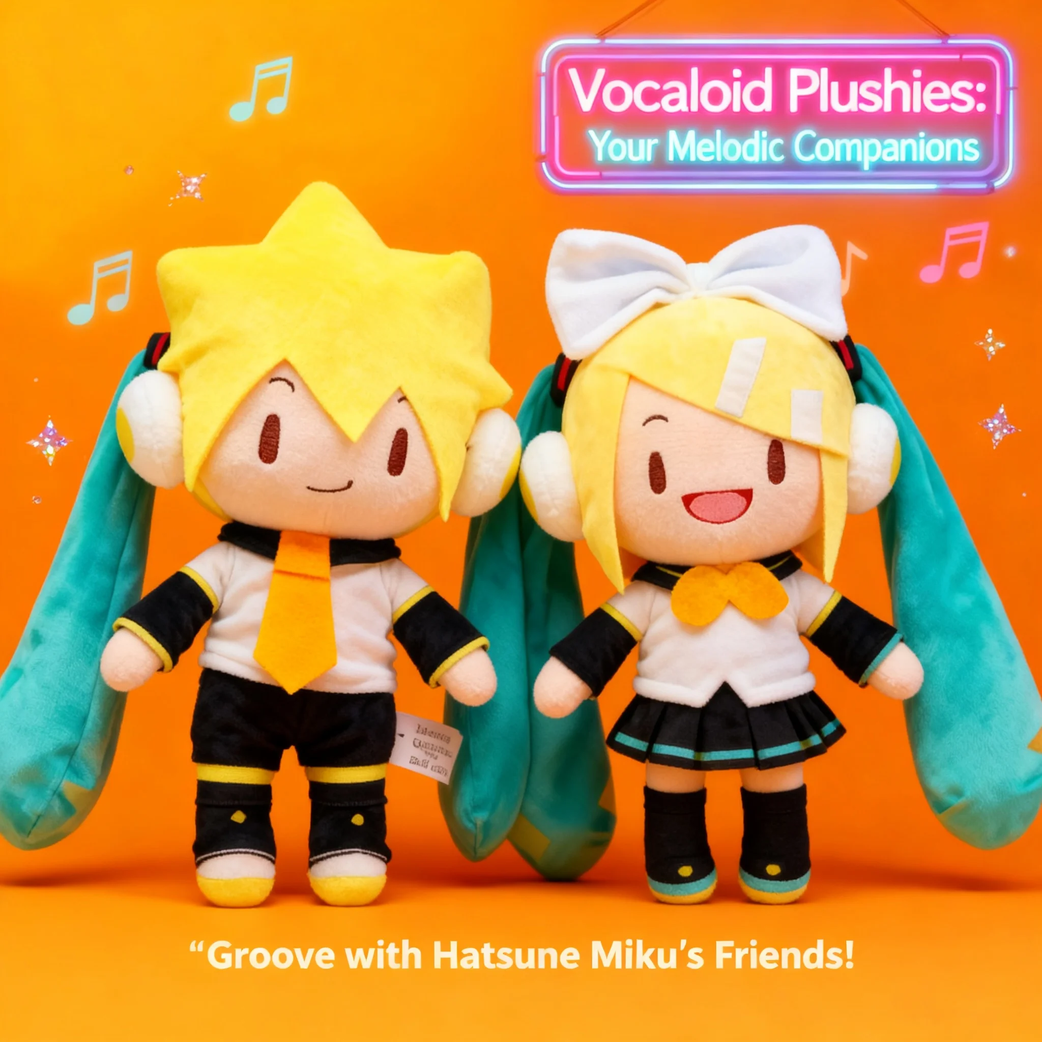 Muñeco de Peluche Vocaloid, Figura de Anime de Kagamine Len Rin Hatsune Miku, Juguete Nuevo, Colección de Regalos Transfronterizos para Fans