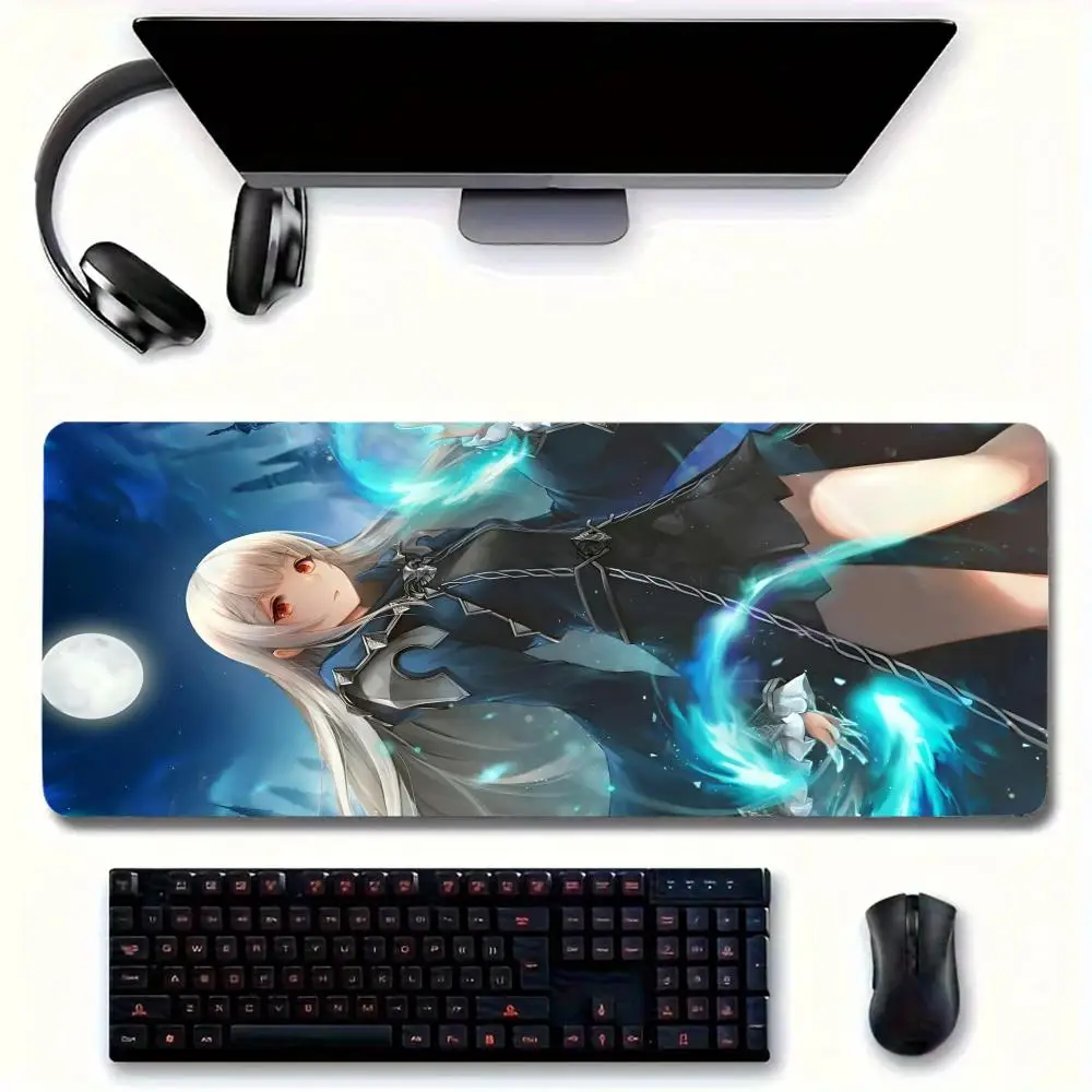 Anime Yugioh Dark Magician Mouse Pad grande tappetino per mouse per home office tappetino da scrivania in pelle impermeabile per giocatori tappetino per mouse per Computer K