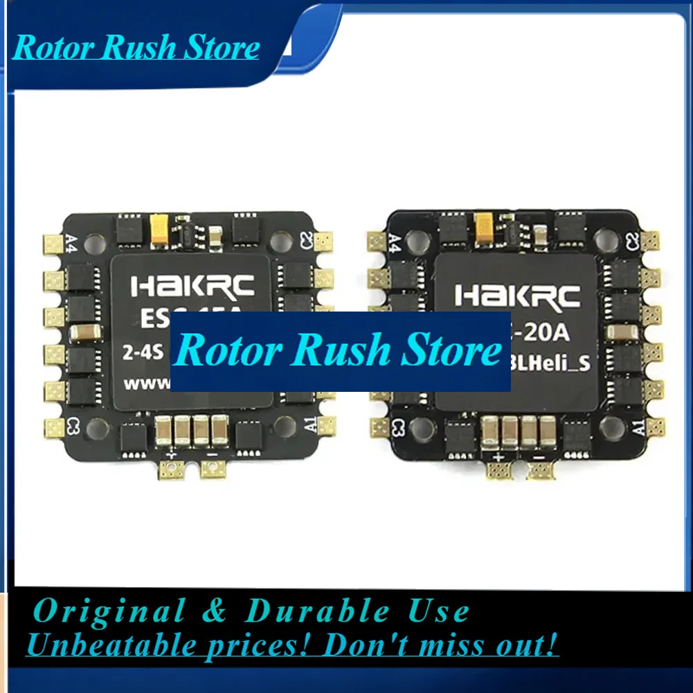 RoRuSHAKRC 15A 25A 2-4S 4 In 1 Blheli_S ESC Dshot600 20x20mm For RC FPV Racing Drone