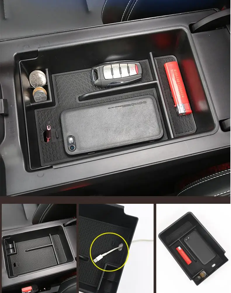 Car Central Console Armrest Box Storage Container Organizer Holder Tray For Haval H6 3th Gen 2021 2022 Decoration Accessories