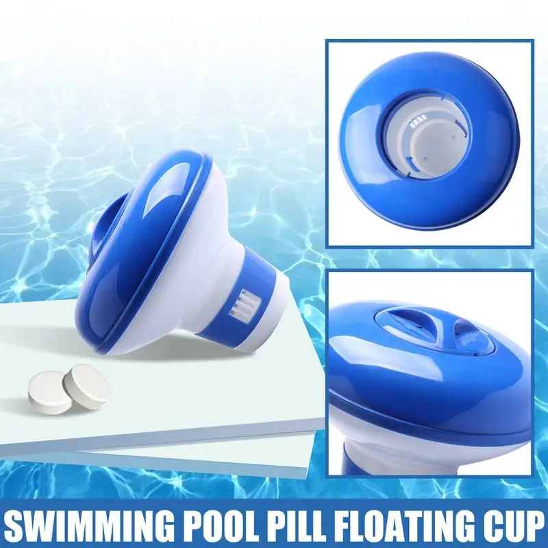 Cloro Tablet Floater piccolo supporto per Tablet cloro Floater sistema igienizzante piscina galleggiante Dispenser di cloro manutenzione piscina