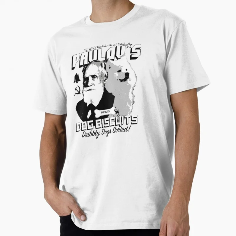 

Pavlov's Dog Biscuits Funny Psychology Gift shirt for Science geek 100% cotton Print Graphic Clothes All size S-6XL Tops