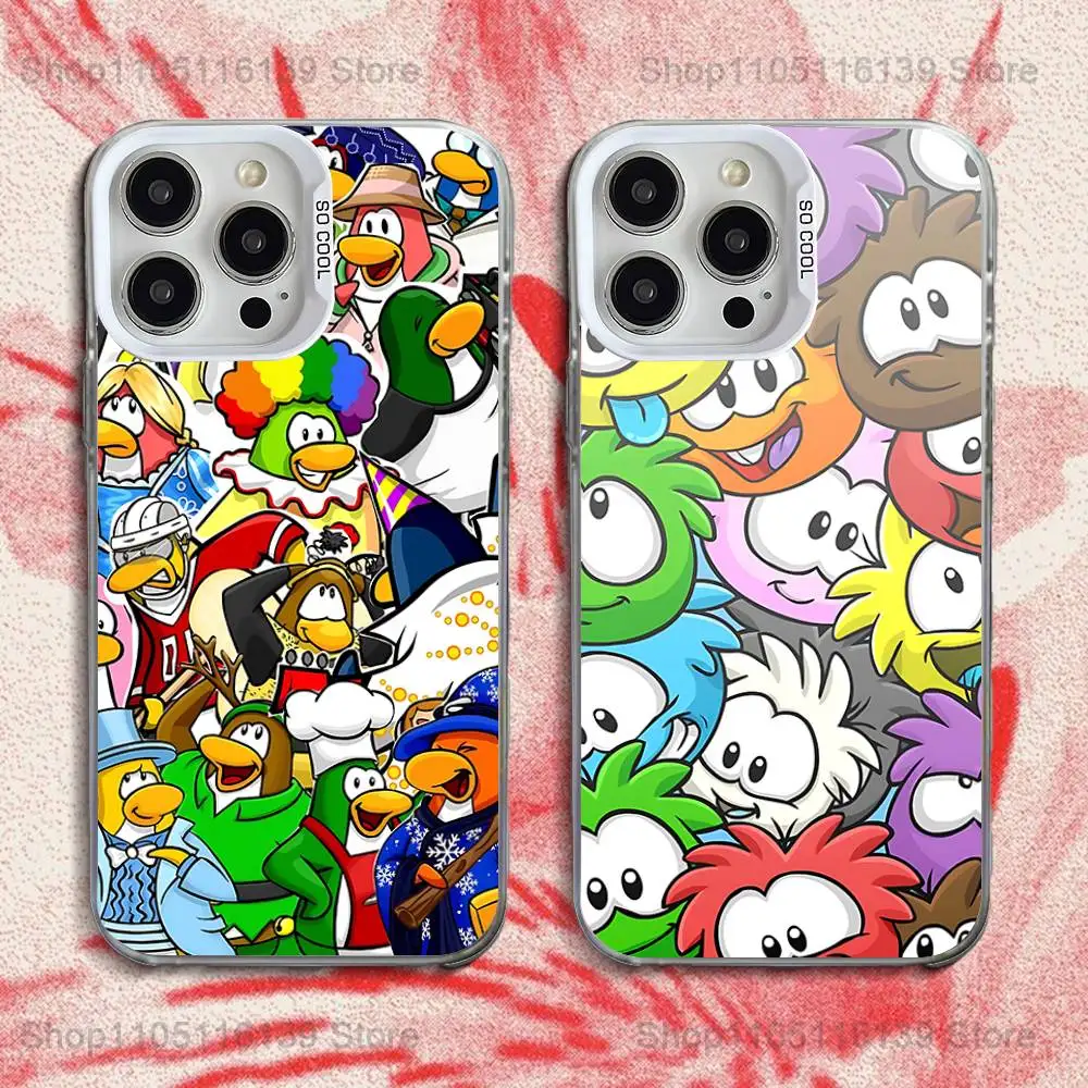 

Game C-Club PenguinS Phone Case For iPhone 16,15,14,13,12,11,Pro,XS,Max,Plus,Mini,SE White Candy Matte Shockproof Cover