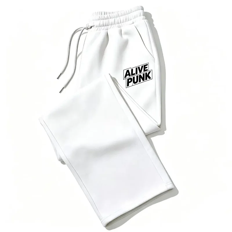 2026 Autumn/Winter Men's Loose Large-Sized Wide Leg Sports Pants - Stretch waist, breathable and warm winter clothing pants