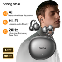 Sanag S7S AI Free Clip Open Headphone 360 Surround Earphone AI Assistant HiFi Lossless Sound Flash-Sale Choice 20Hz Bass Headset