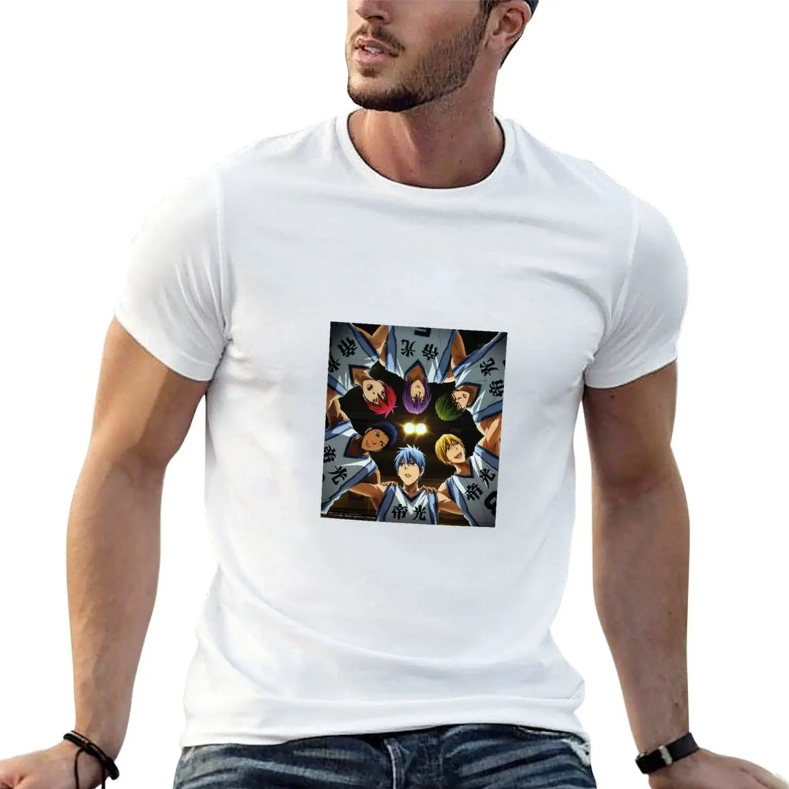T-Shirt Teiko miracle generation (kuroko no basket) pour homme, T-Shirt graphique de luxe pour homme
