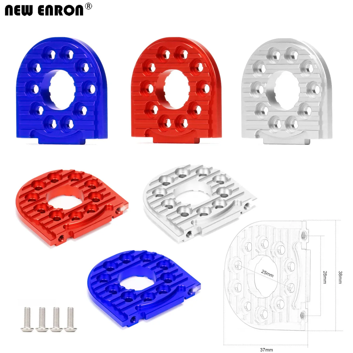 الألومنيوم 6061 قابل للتعديل حامل المحرك 16T-25T D9 لسيارة RC 1/10 تاميا TT02 الهيكل الملحقات #1