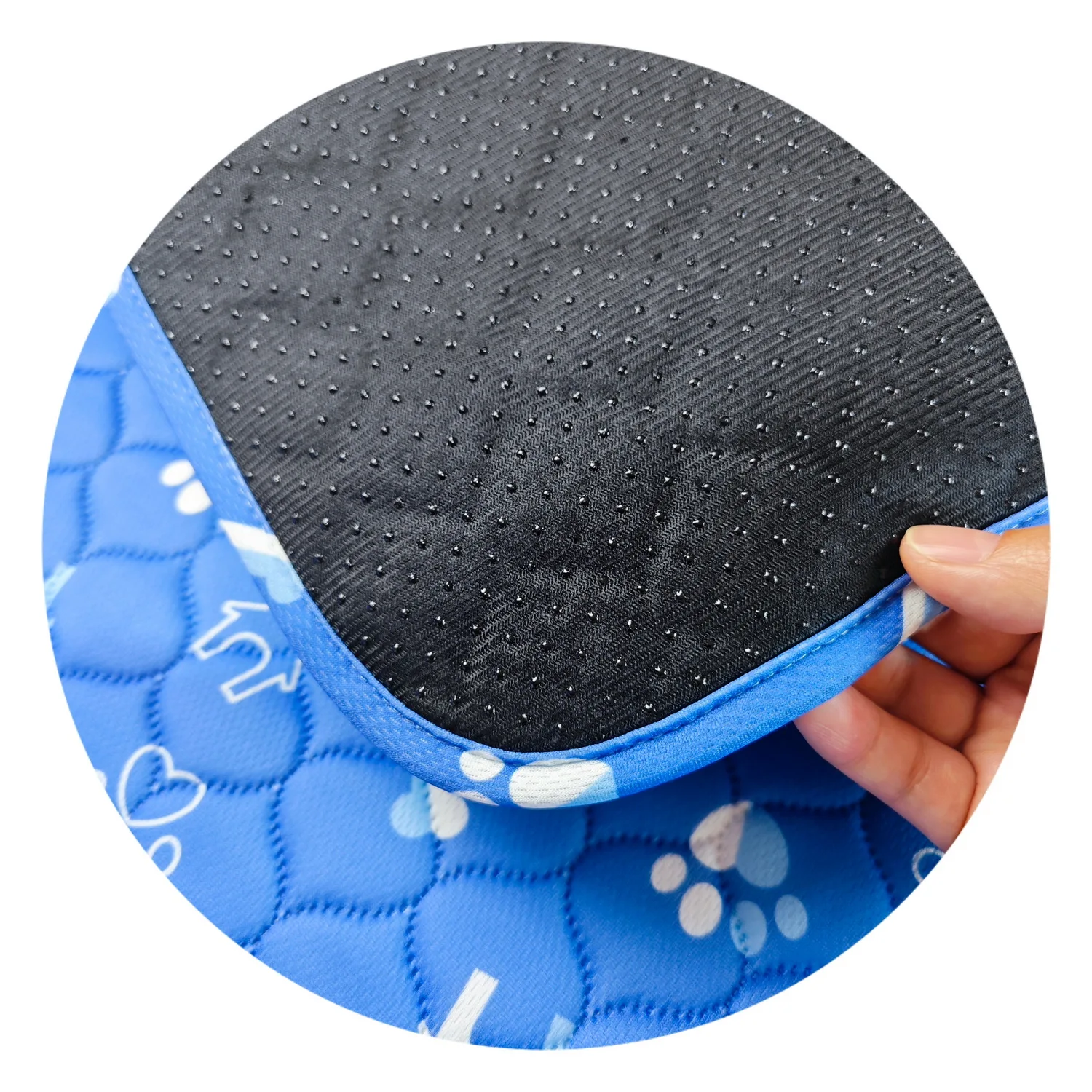 Dog Pee Pads, Washable Pet Cat Sleep Play Pad, Reusable Dogs Puppy Mat, Pet Training Pads for Dogs, Absorbent and Leak-Proof Whe