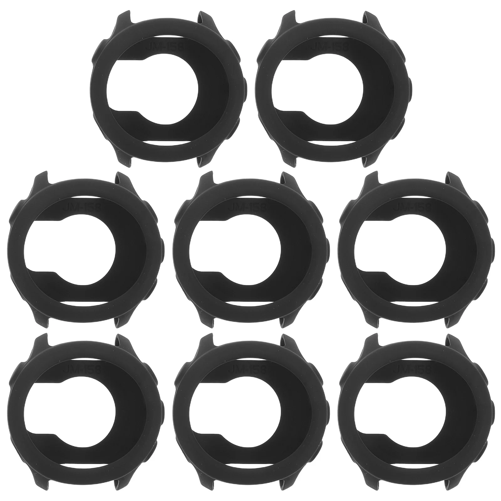 

8pcs Watch Case Cover Soft Silicone Protective Shell For Forerunner 158 Shockproof Bumper Dustproof Scratch Resistant