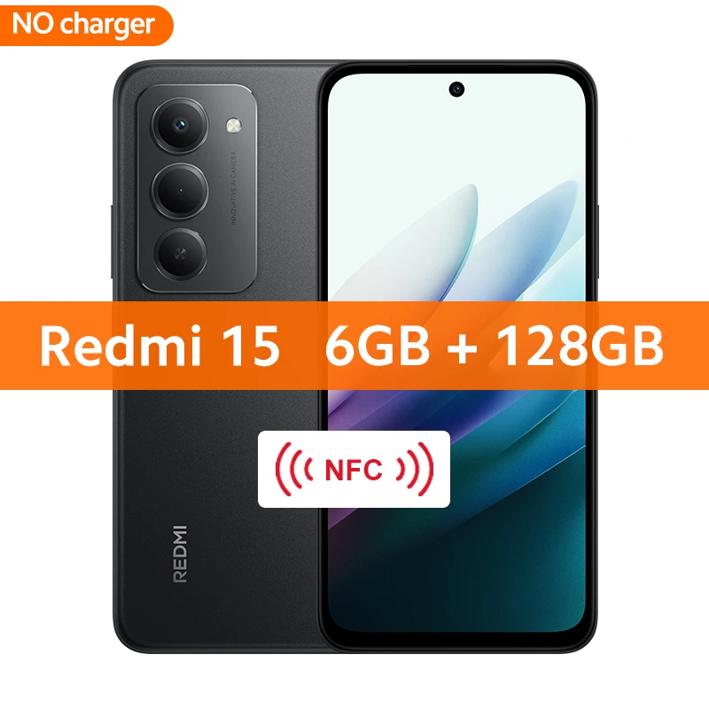 Global Version Redmi 15 Smartphone Snapdragon® 685 Mobile Platform 6.9" Up to 144Hz 50MP 7000mAh battery 33W fast charging IP64