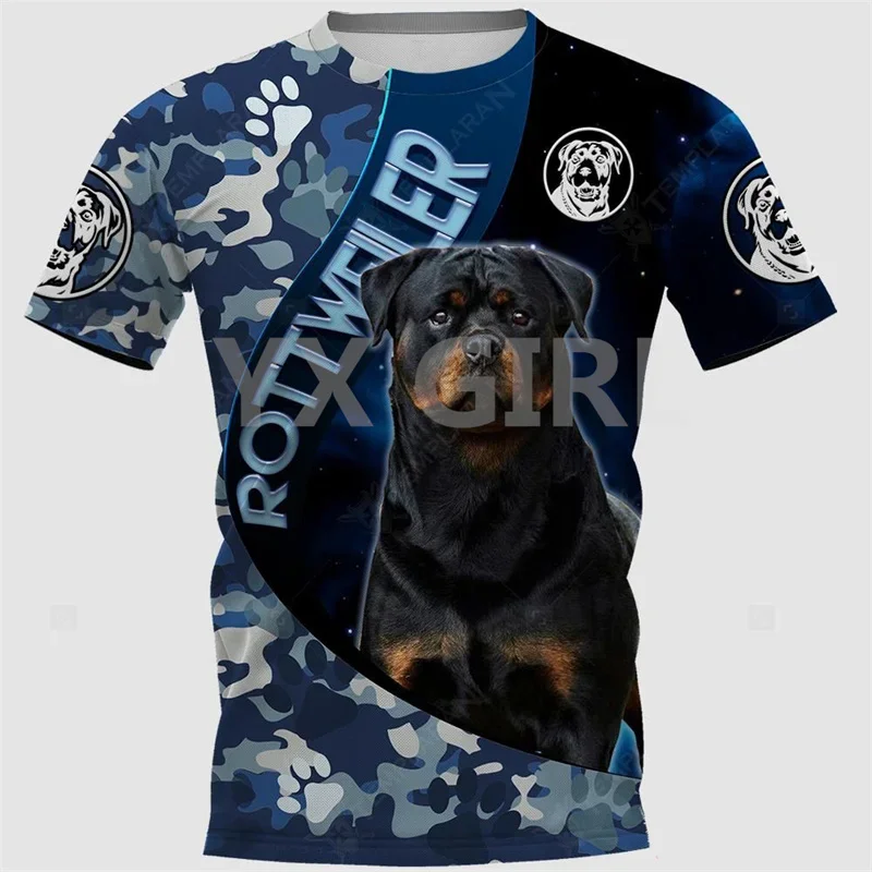 Rottweiler/Cane Corso/Malinois 3D All Over Printed T Shirts Funny Dog Tee Tops shirts Unisex Summer T-Shirts