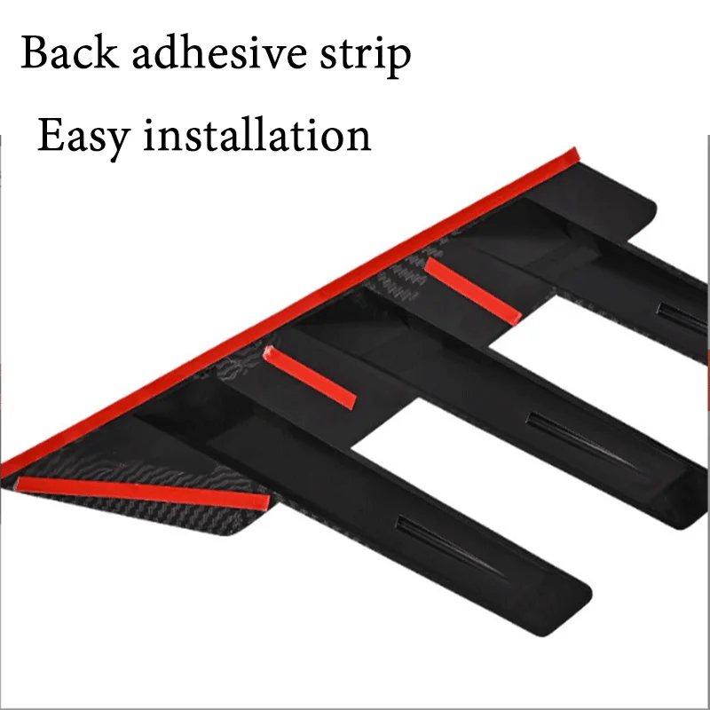 

2PCS Car Rear Windshield Side Spoiler Vents Decoration Window Louvers Exterior Decorative Rear Wing Accessories General Use