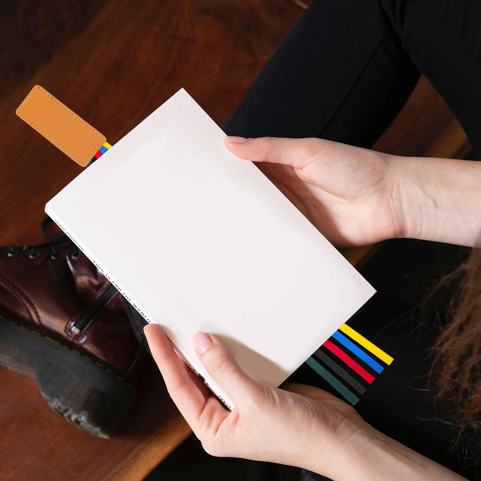 

3pcs Ribbon Bookmark Colored Book Markers For Students Pu Reading Accessories Page Marker Tassel Ribbons Decorative