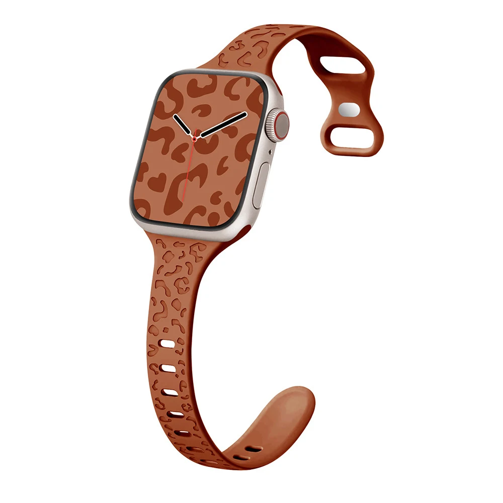 

Three-D Pattern Strap For Apple Watch 38mm 40 41mm 42mm 44mm 45mm 49 Soft Silicone Watch Band For iWatch 6 5 4 3 Se 7 8 9 Correa