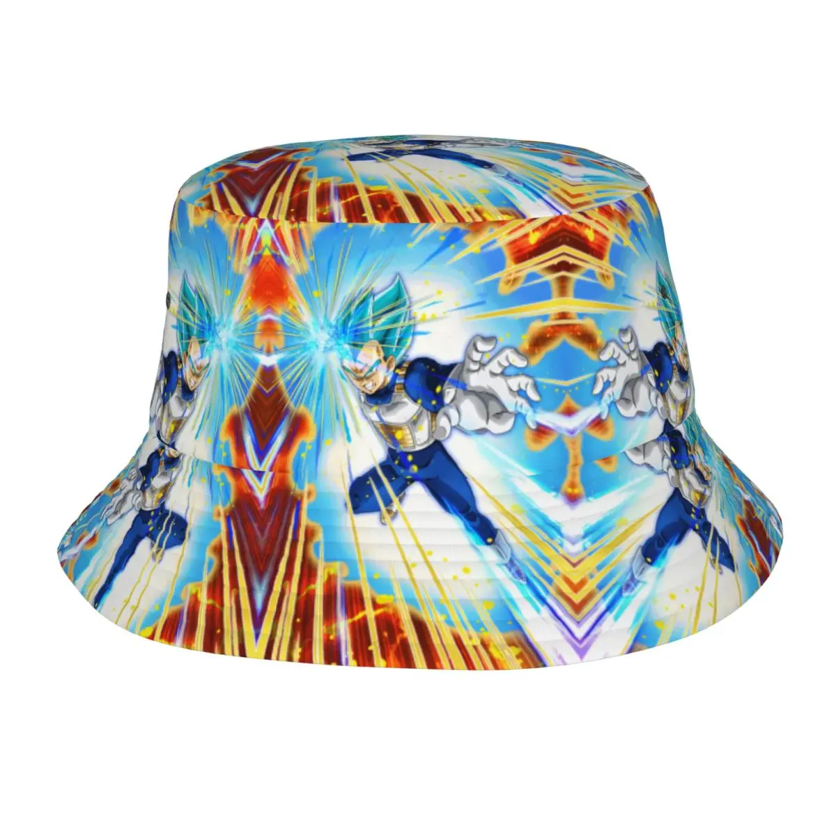 

Модные пляжные кепки-панамы DBZ Vegeta в японском стиле с принтом для мужчин и женщин, летние, для путешествий, рыбацкие кепки в японском стиле