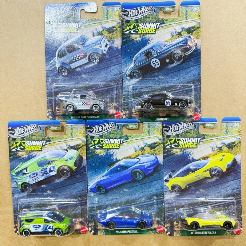 

Original Hot Wheels Silver Series Peak Gallop ASTON MARTIN VULCAN FIAT 500D MODIFICADO 1/64 GDG44 Scale Die-Cast Model Cars Gift