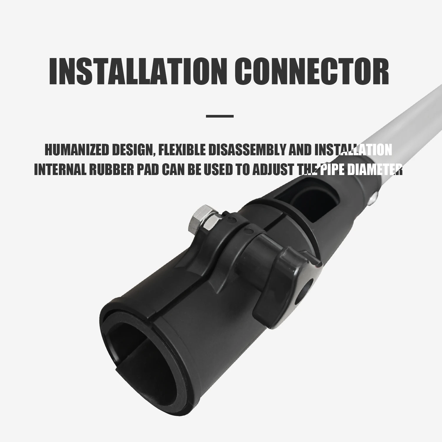 KOETSU Outboard Motor Extended Joystick Tiller Extension Handle Fixed 18.1in/46cm telescopic 24 to 43.3in/61 to 100cm