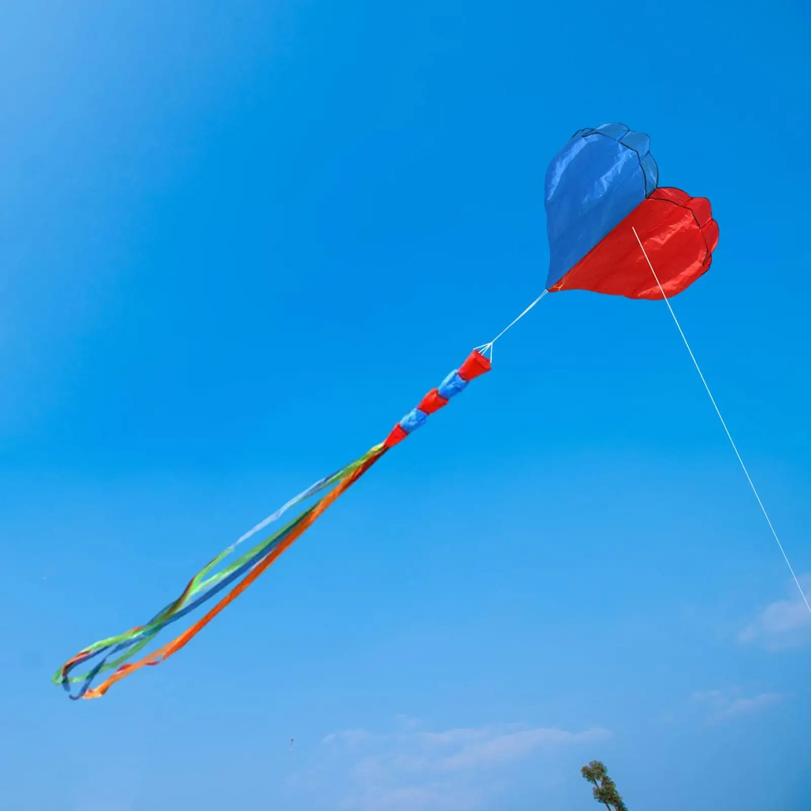 Flying Kites รูปหัวใจกิจกรรมกลางแจ้งของเล่นกีฬายักษ์ Soft Kite ขนาดใหญ่ Kite สําหรับ Garden Beach Outdoor Trip เริ่มต้น