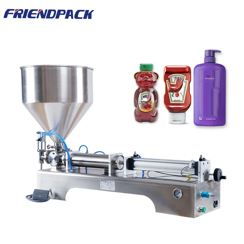 

Semi Automatic Ice Cream Water Liquid Honey Juice Sauce Soft Drink Tomato Paste Filling Machine