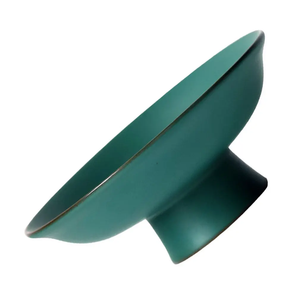 

Premium Ceramic Salad Plate Fruit Pudding Dish Standing Dessert Plate Smooth Rim Easy Clean Household Food Serving Dish