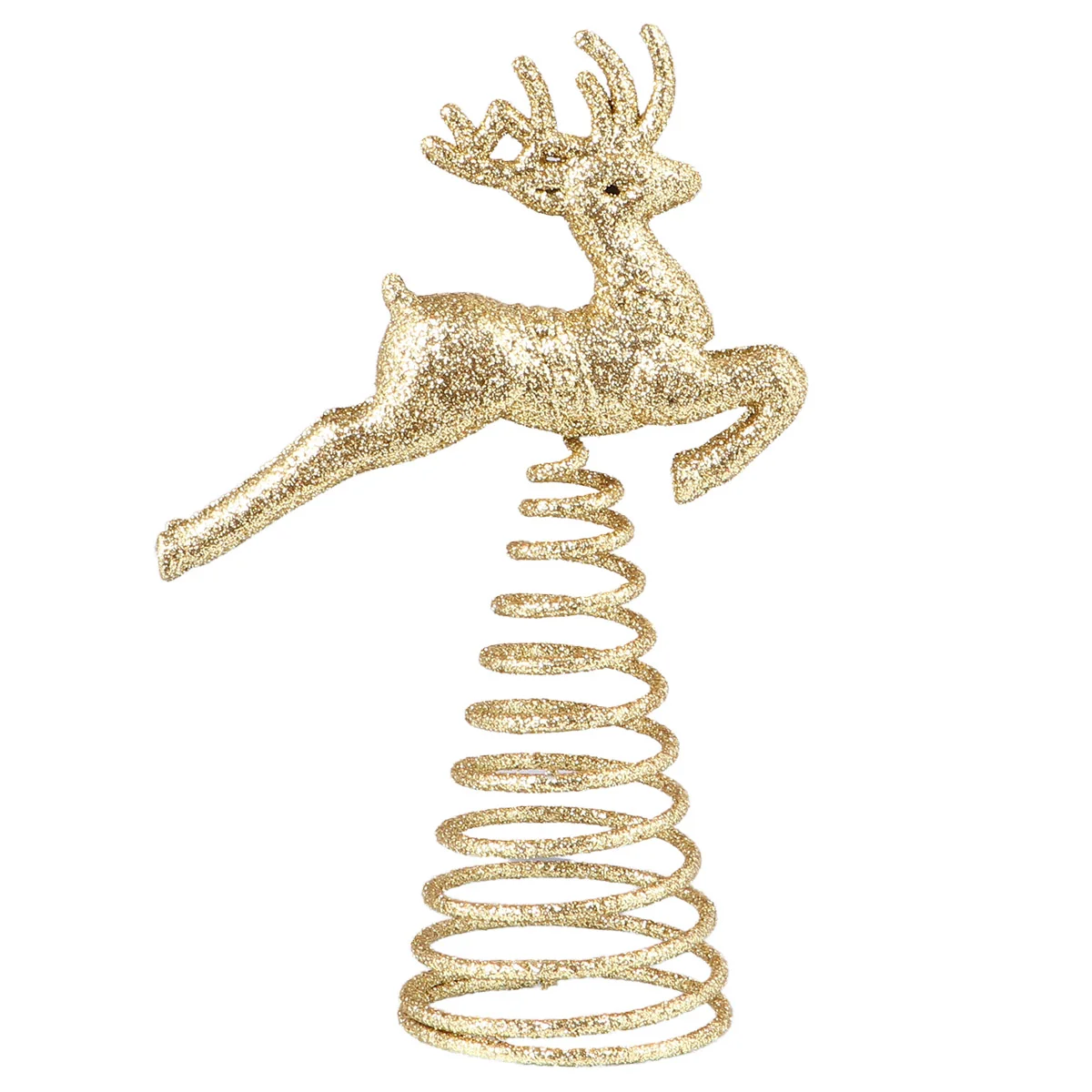 

Christmas Tree Decoration Top Star Topper Toppers Elk Iron Deer Festival Treetop Golden